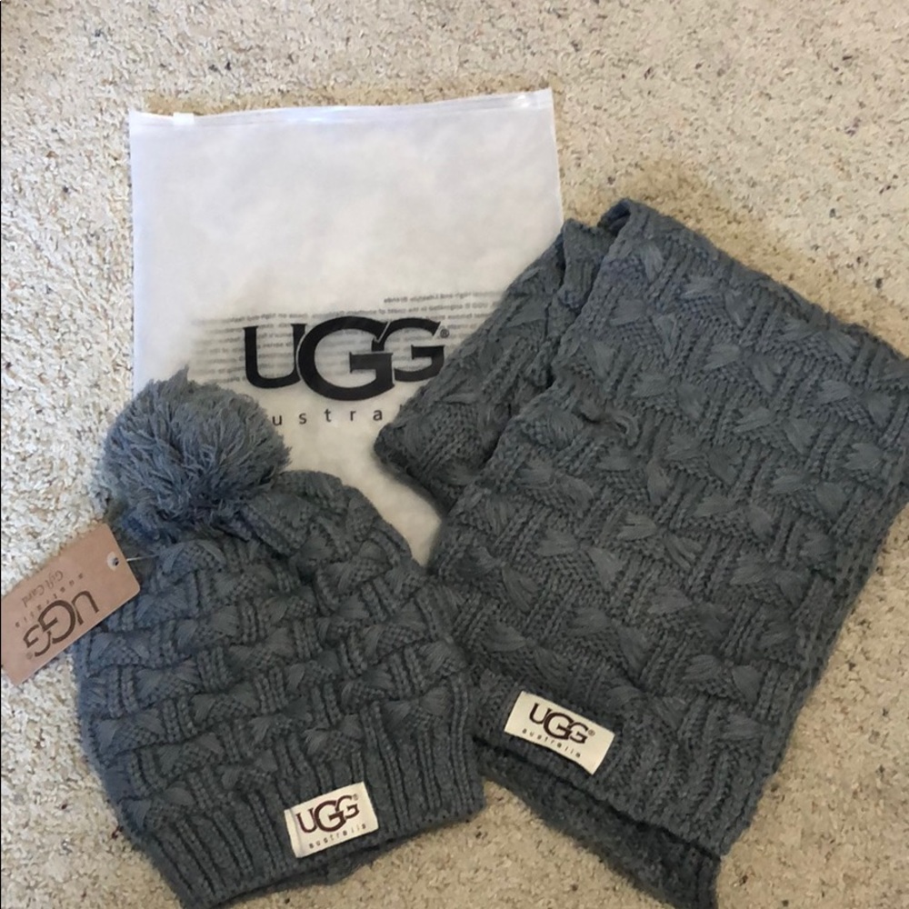 UGG Pom beanie and scarf